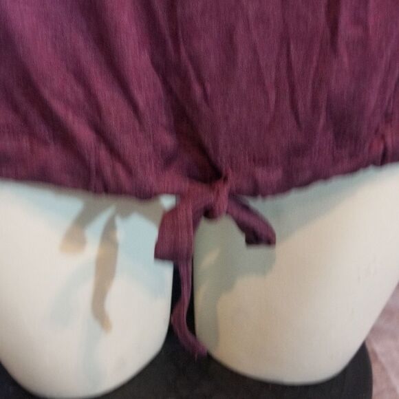 H by bordeaux Purple Lounge Top Size Medium - Picture 6 of 6